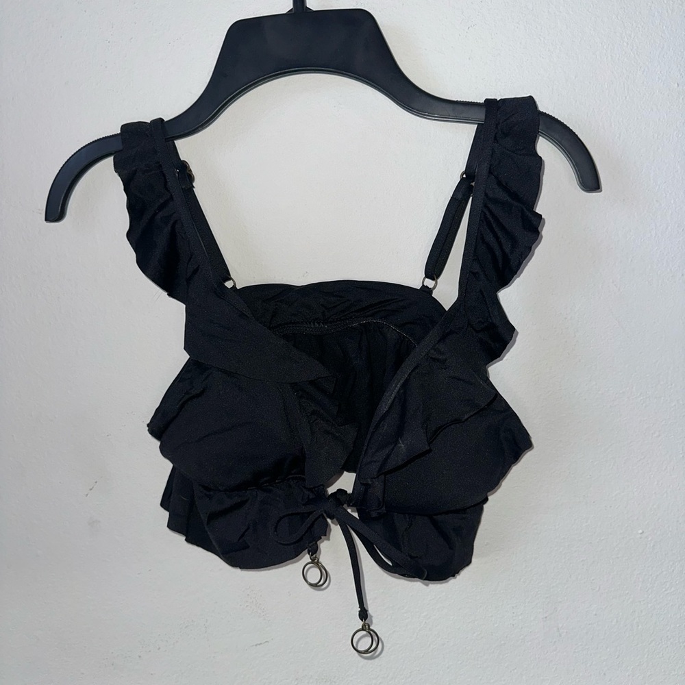 So Luna “Under the Sun” Black bikini top with gold accents. - Picture 3 of 7